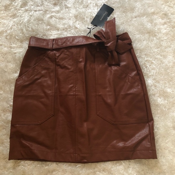 Dresses & Skirts - Faux leather skirt